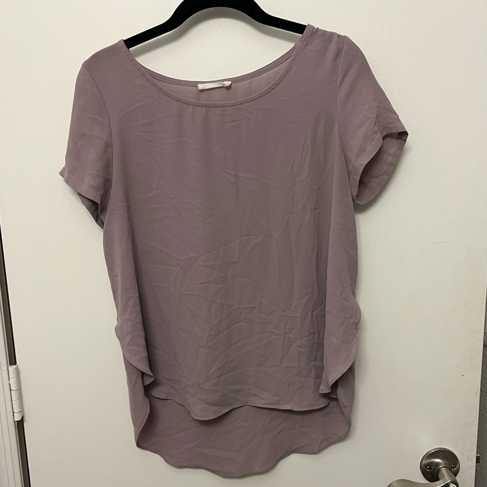 Lush purple sheer shirt